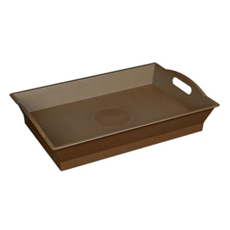 Little Butler TRAYSBARK-6 PVC Serving Tray, Bark - Small, 6PK TRAYSBARK/6